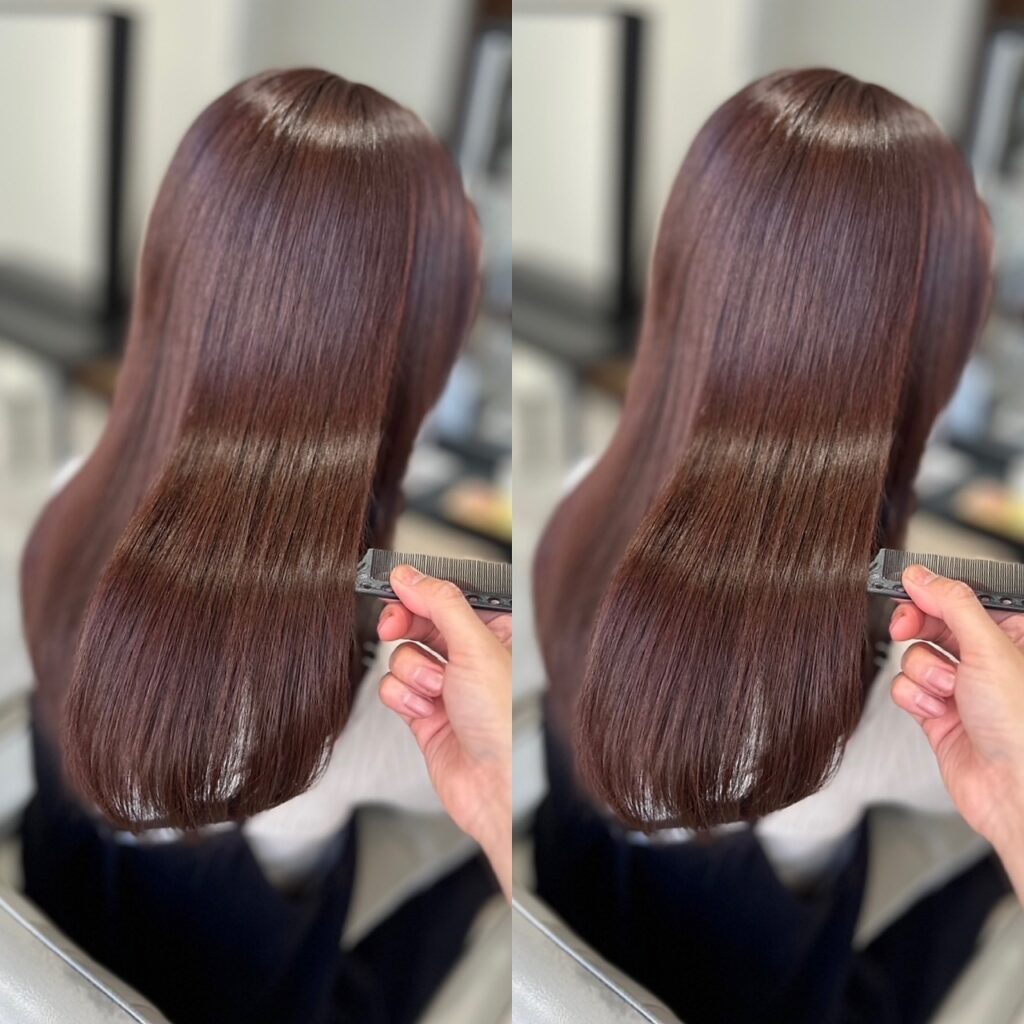 酸熱トリートメントで髪の芯から補修