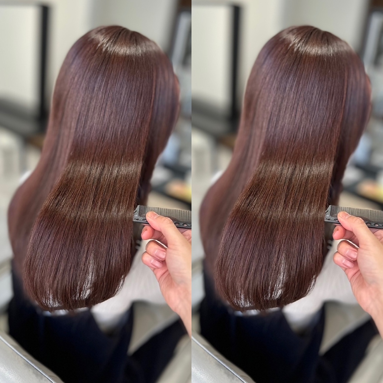 酸熱トリートメントで髪の芯から補修