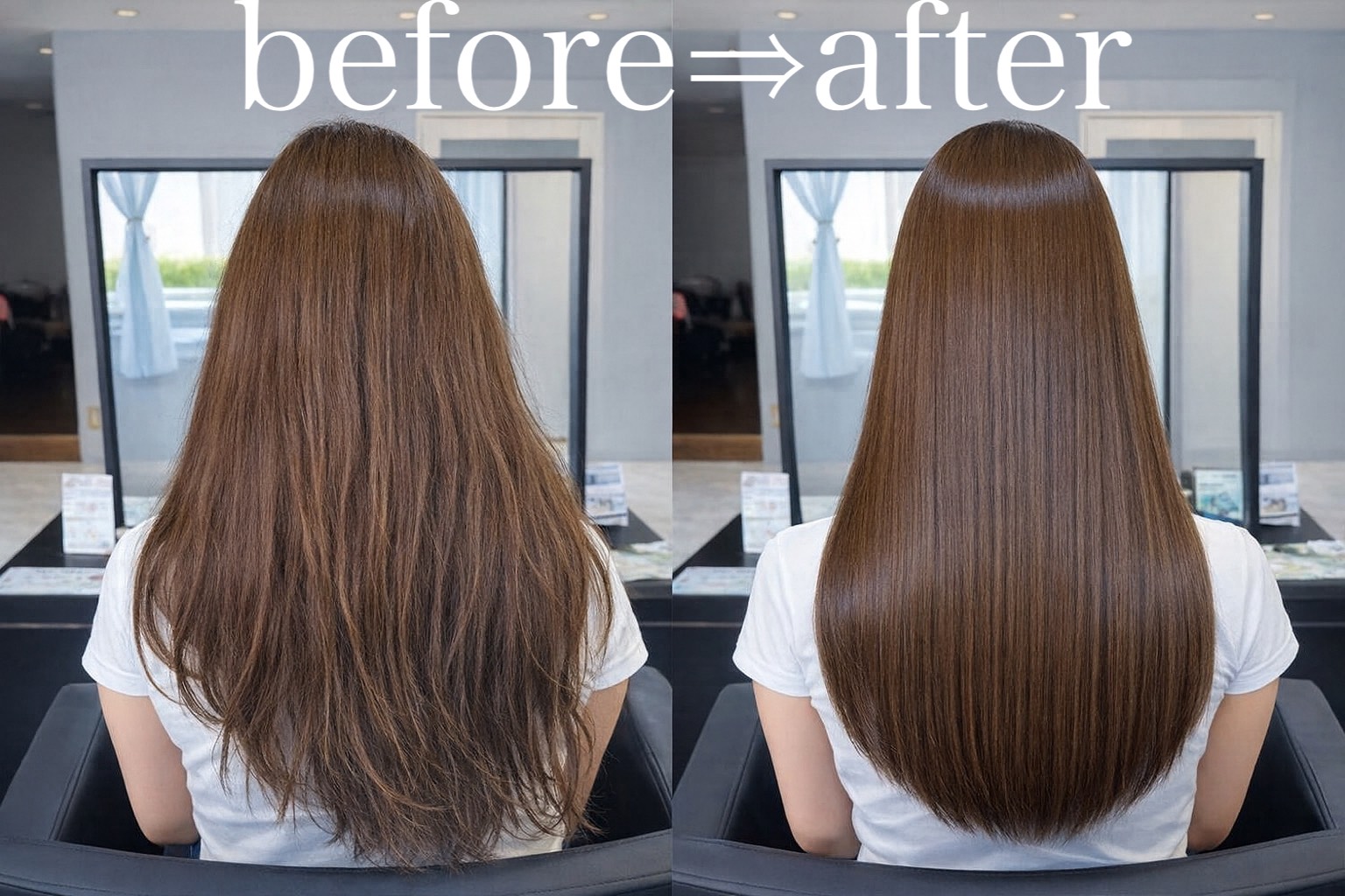 酸性ストレートで柔らかい艶髪へ